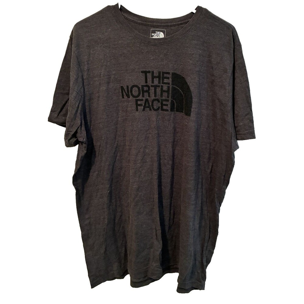 The North Face Half Dome Logo Tee Shirt Men’s XXL Slim Fit Gray Short Sleeve